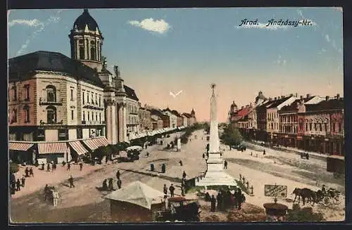 AK Arad, Andrássy-tér, Andrássy-Platz