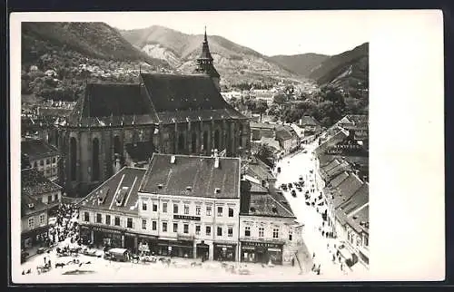 AK Brasov, Strassenpartie mit Kirche