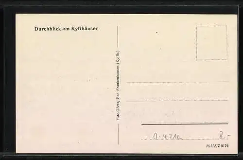 AK Kyffhäuser, Durchblick auf Barbarossa