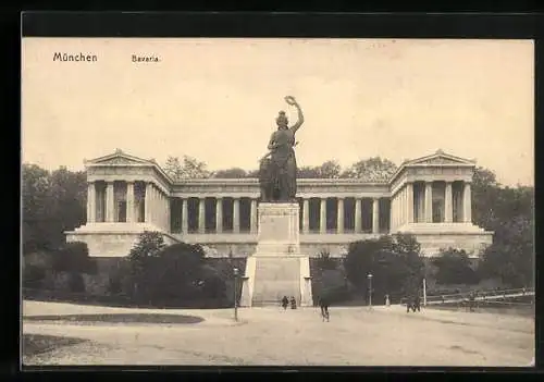 AK München, Bavaria mit Ruhmeshalle