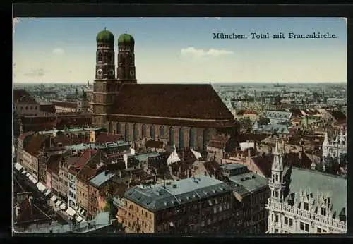 AK München, Total mit Frauenkirche