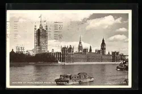 AK London, Houses of Parliament from the Thames