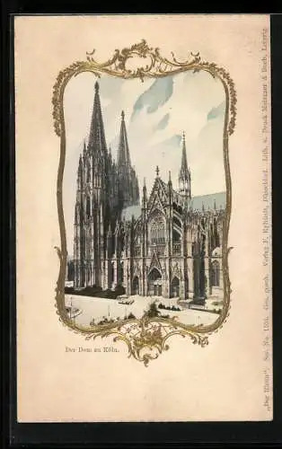 Präge-AK Köln, Der Dom, Passepartout