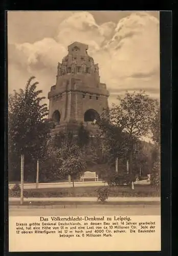 AK Leipzig, Das Völkerschlachtdenkmal