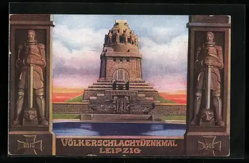 Künstler-AK Leipzig, Völkerschlachtdenkmal