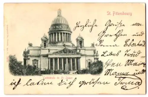 Relief-AK St. Pétersbourg, Cathédrale de St. Isaac