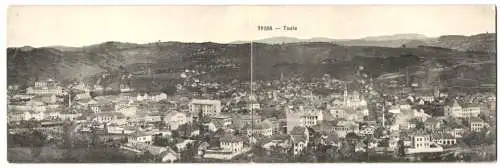 Klapp-AK Tuzla, Stadtpanorama aus der Vogelschau