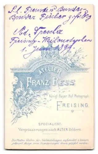 Fotografie Franz Ress, Freising, Ed. Fischer in Anzug und Krawatte