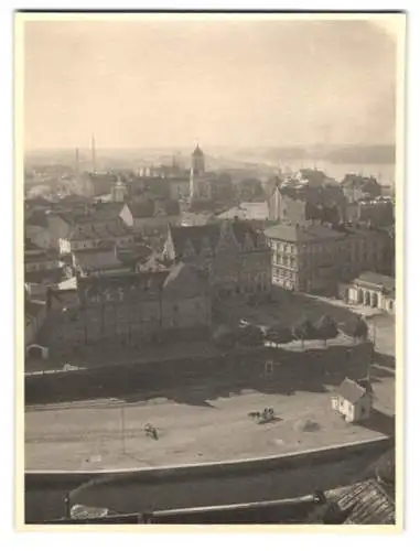 Fotografie unbekannter Fotograf, Ansicht Wyborg, Panorama vom Burgturm gesehen