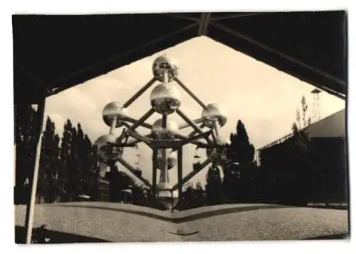 Fotografie Ansicht Brüssel - Bruxelles, Atomium - Wahrzeichen der Weltausstellung EXPO 1958