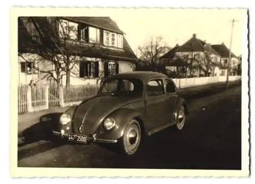 Fotografie Auto VW Käfer Typ 1, Volkswagen Brezel Käfer