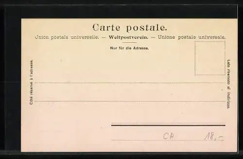 AK Gotthardbahn-Expresszug aus einen Tunnel fahrend, um 1900