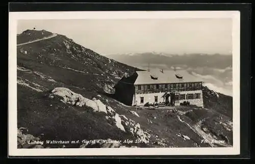 AK Ludwig Walterhaus m. d. Gipfel der Villacher Alpe