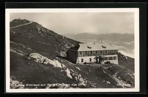 AK Ludwig Walterhaus m. d. Gipfel der Villacher Alpe