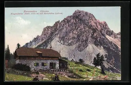 AK Klagenfurter Hütte, Berghütte mit Bielschitza