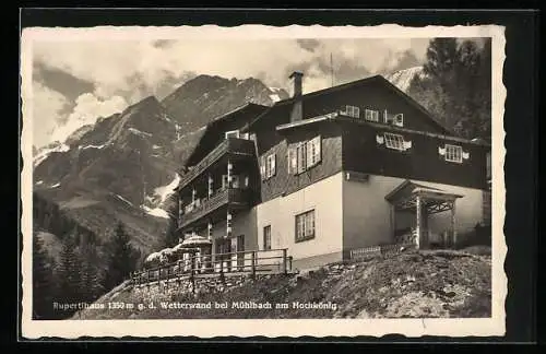 AK Mühlbach a. Hochkönig, Rupertihaus g. d. Wetterwand