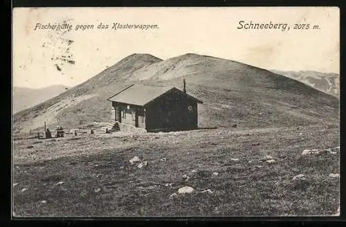 AK Fischerhütte, Ansicht gegen das Klosterwappen