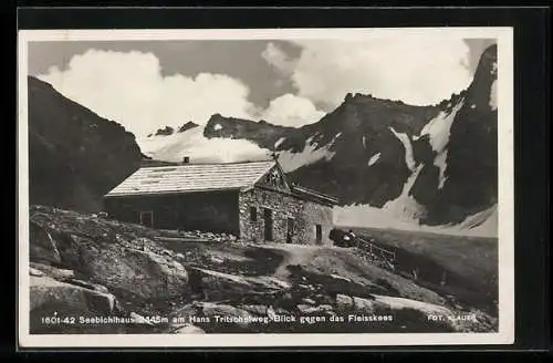 AK Seebichlhaus, am Tritschelweg, Blick gegen das Fleisskees