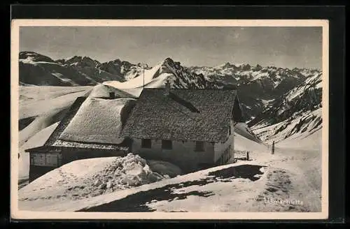 AK Ulmerhütte, Ansicht im Winter