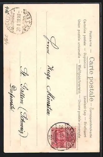 Lithographie Hannover, Das geöffnete Grab, Passepartout