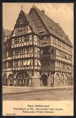 AK Alt-Frankfurt, Dom-Restaurant, Braubachstr. Ecke Domstr.