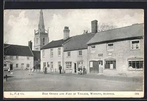 AK Woolpit, Post Office and Part of Village