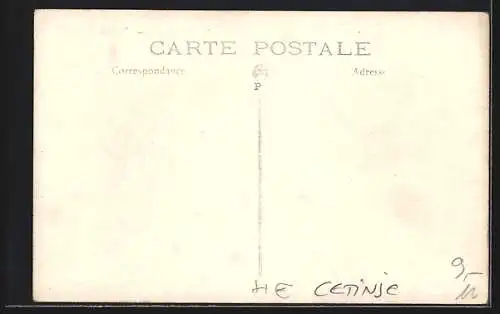 AK Cetinje, Strassenpartie mit Einwohnern