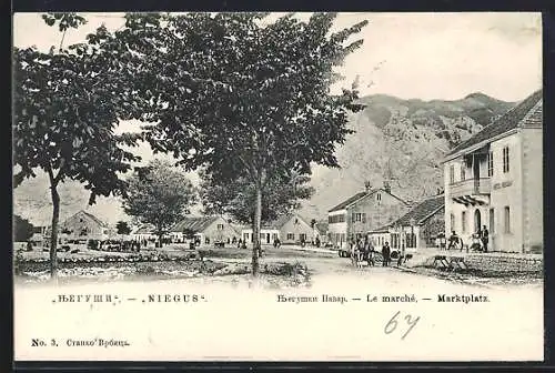 AK Niegus, Blick auf den Marktplatz