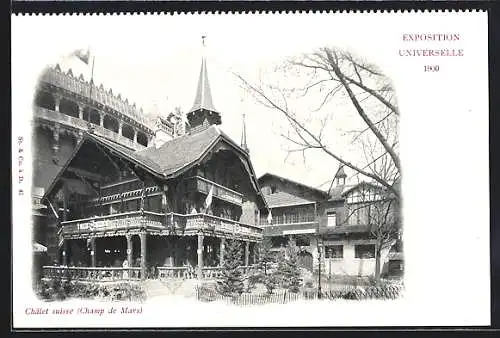AK Paris, Exposition Universelle 1900, Chalet suisse