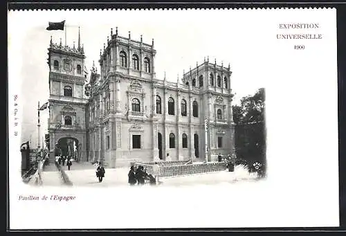 AK Paris, Expostion Universelle 1900, Pavillon de l`Espagne