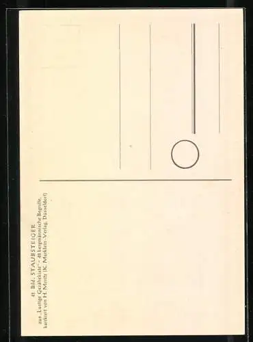 Künstler-AK sign. H. Moritz: bergmännische Begriffe karikiert aus Lustige Gezähekiste, Nr. 41: Staubsteiger