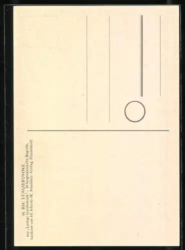 Künstler-AK sign. H. Moritz: 48 bergmännische Begriffe karikiert, aus Lustige Gezähekiste, Bild 44: Staubbühne