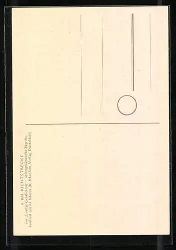 Künstler-AK sign. H. Moritz: bergmännische Begriffe karikiert aus Lustige Gezähekiste, Nr. 6: Richtstrecke