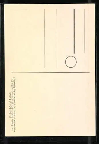 Künstler-AK sign. H. Moritz: Karikatur Bergmännische Begriffe: Ladestelle, Bergarbeiter lädt Geschütz mit Flasche