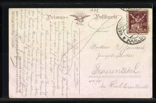 Künstler-AK Corneille Max: Mutter tanzt mit ihren Töchtern einen Frühlingsreigen