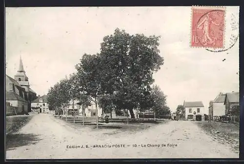 AK Arnac-la-Poste, Le Champ de Foire