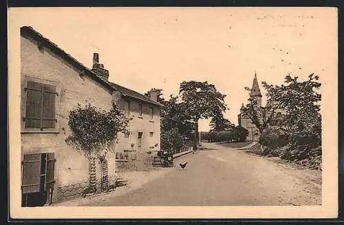 AK Aureil, Un coin du bourg