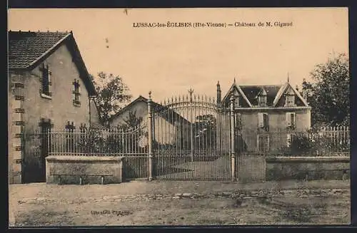 AK Lussac-les-Églises, Château de M. Gigaud