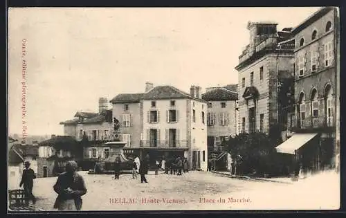 AK Bellac, Place du Marché