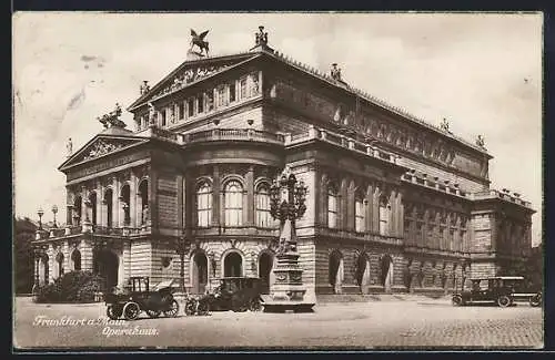 AK Frankfurt / Main, am Opernhaus