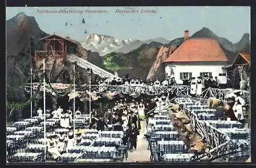 AK Mannheim, Jubiläums-Ausstellung, Restaurant Zillertal