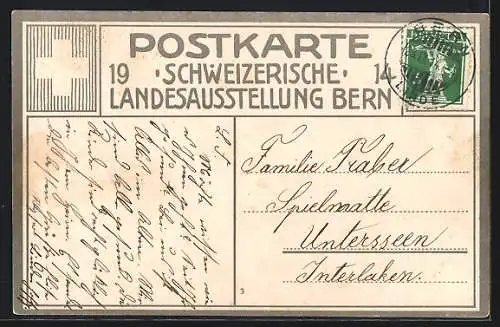 AK Bern, Schweizerische Landes-Ausstellung 1914, Ansicht gegen Norden