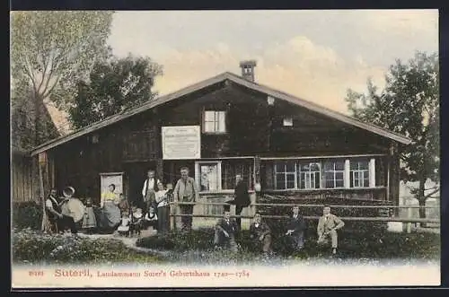 AK Gonten, Geburtshaus von Joseph Anton Sutter