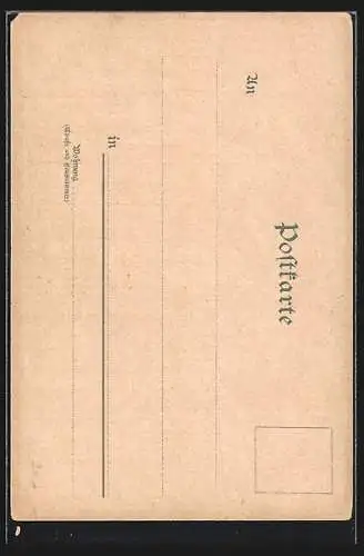 Lithographie Eisenach / Thüringen, Ortsansicht vom Grabenthal