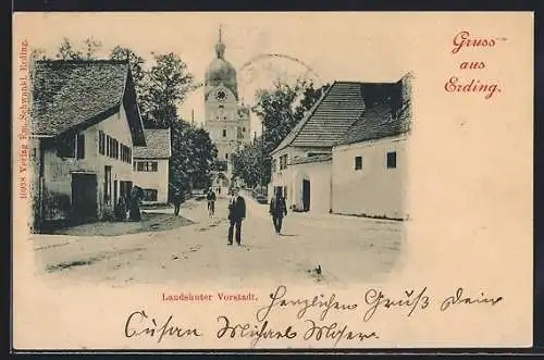 AK Erding, Landshuter Vorstadt