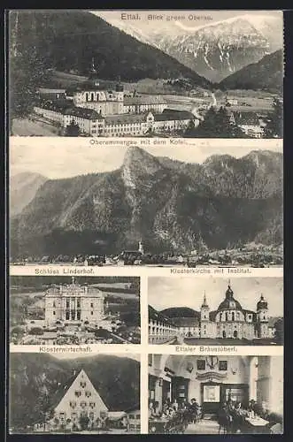 AK Ettal, Gasthaus Klosterwirtschaft, Ettaler Bräustüberl