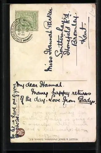 Künstler-AK Philip Boileau: Forever - Junge Dame mit Hut