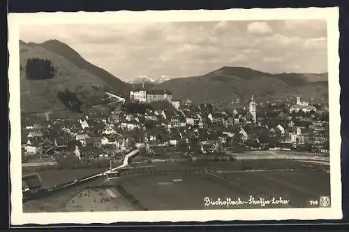 AK Bischoflack, Ortsansicht aus der Vogelschau