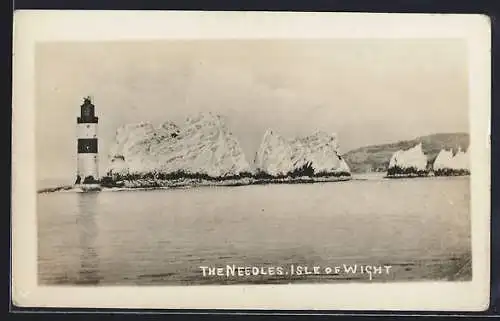 AK The Needles, /I.O.W., Panorama with Lighthouse