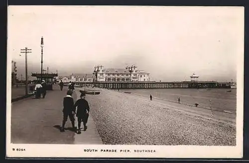 AK Southsea, South Parade Pier